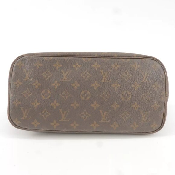 Auth Louis Vuitton Monogram Neverfull MM Tote Bag Brown - Picture 5 of 13